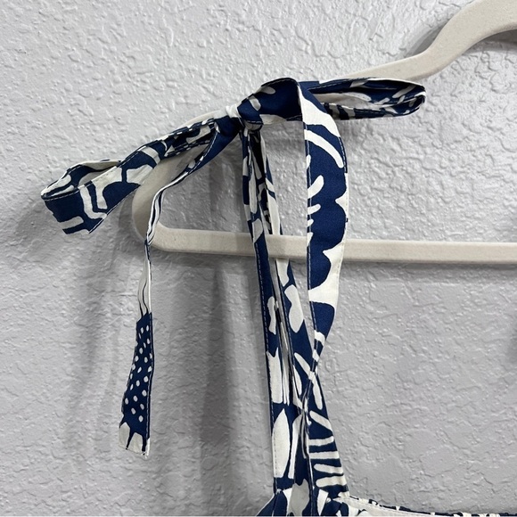 Anthropologie Forever that girl blue white floral dress in size medium - Picture 10 of 15